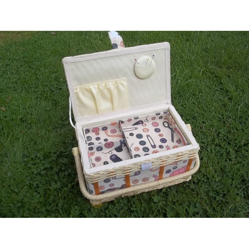 Nähkästchen, Korbhaus Gesthüsen Sewing Basket