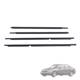 Getfarway Weatherstrip Door Belt Moulding 75710-53011 75720-53011 75730-53011 75740-53011 Compatible with Lexus IS300 2001 2002 2003 2004 2005 Front and Rear Window Trim Belt