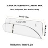 HAI+ Longboard Skateboard Hanger Wall Mount, Invisible Clear Shelf, Display
