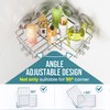 TAILI Corner-adaptive Suction Cup Shower Caddy 2 Pack, Stainless Steel