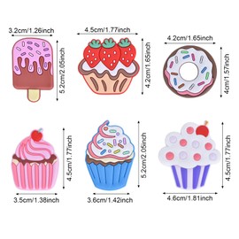 Pack of 6 Fridge Magnets, Children's Fridge Magnets for Magnetic Board, Fridge Whiteboard, Pin Board, Kitchen Magnets, Decorative Strong Magnets Gifts