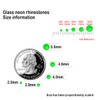 Flatback Glass Rhinestones,Bedazzler Gems Non Hotfix Crystal Rhinestones for Crafts