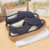 Euyqs Nursing Slippers, Wide Design, Velcro Adjustable, Easy to Wear,