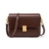 MFFOR Women's Shoulder Bag, Genuine Leather, 2-Way with 2 Straps,