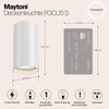 MAYTONI DECORATIVE LIGHTING Focus S Modern Ceiling Spotlight Aluminium Recessed