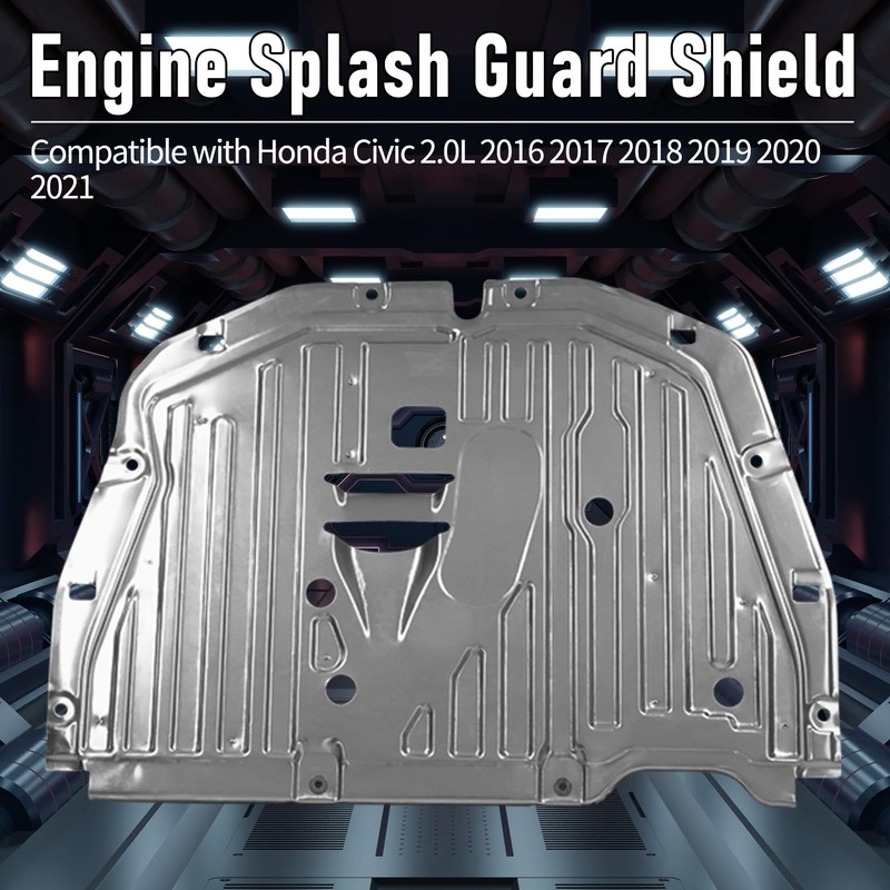 EDIETH 74110-TBA-A00 Engine Splash Guard Shield Compatible with Honda Civic