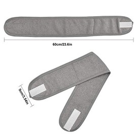 Nivofu 3 Unidades Spa Facial Diadema Cabeza, Head Wrap Tejido de Rizo, Ajustable, Banda de Toalla Suave, Diadema con Velcro, Banda Faciala para SPA, B
