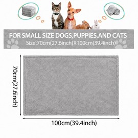 Soft Dog Blanket 39.4"x29.5" Fluffy Cat Puppy Essentials