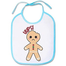 Supermolon 03328 Baby Bib with Lace Up Sky Blue Unisex