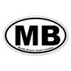 CafePress Myrtle Beach Oval Sticker Oval Car Bumper Sticker