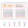 Colored Individual Cluster Lashes DIY Lash Extension 10-16mm Eyelash Clusters
