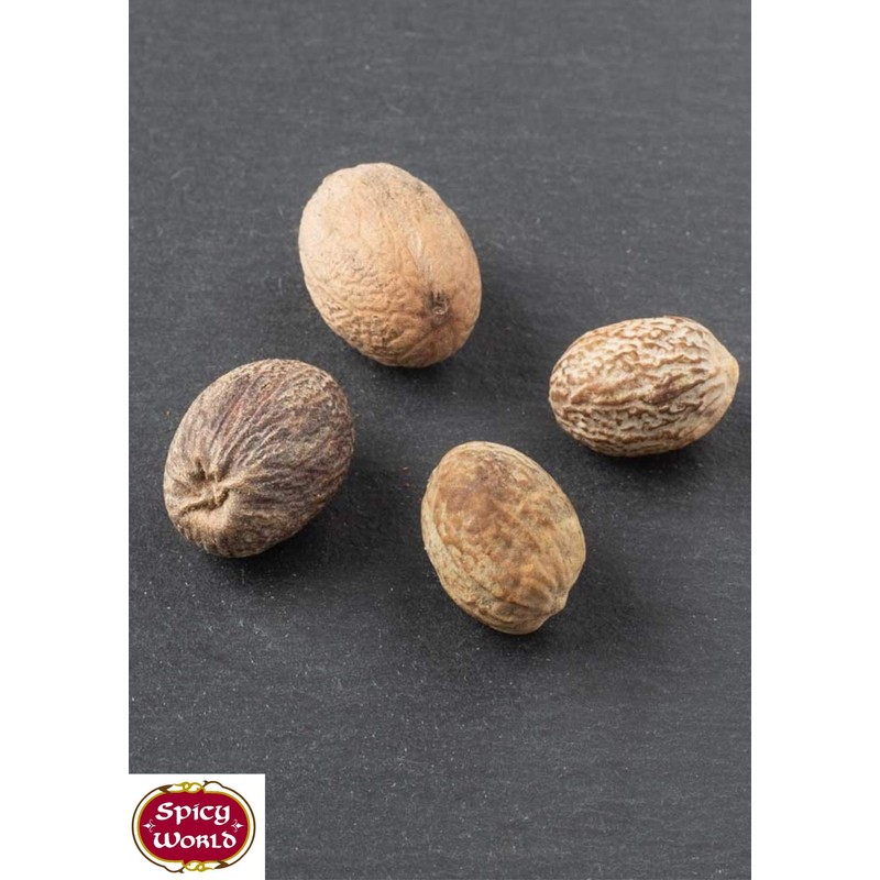 Spicy World Whole Nutmeg Indian Spice, 3.5 Ounce