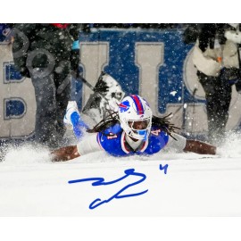 James Cook Auto 8x10 Photo Signed Buffalo Bills Reprint Snow Game