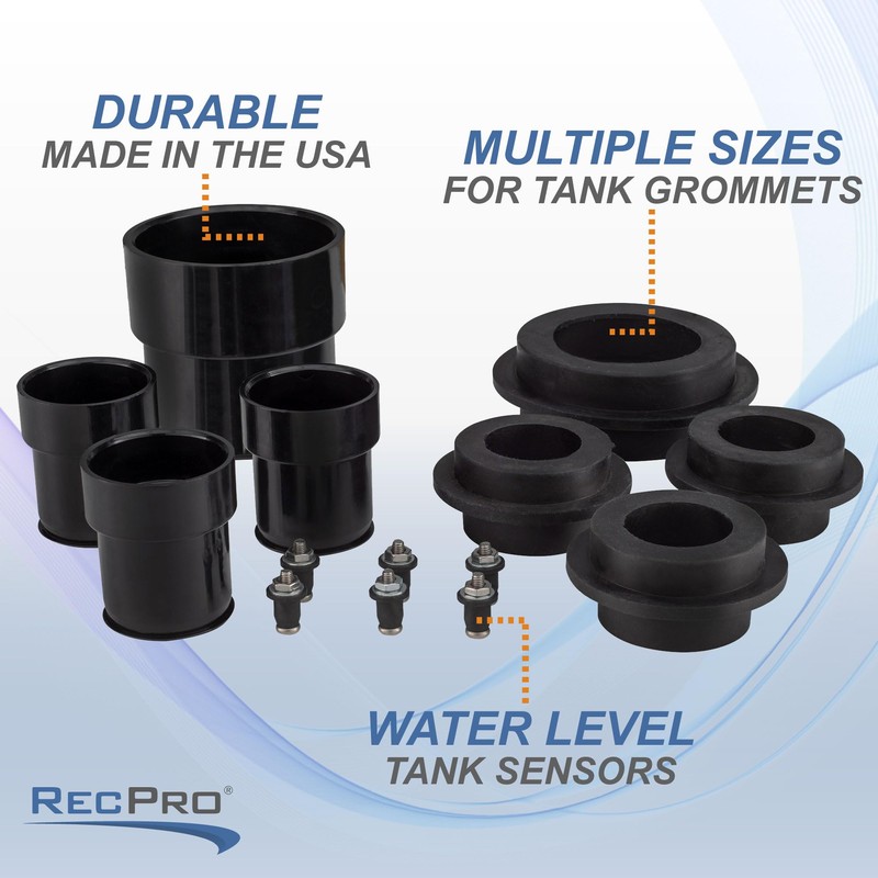 RecPro Universal RV Holding Tank Installation Fittings Kit Made in