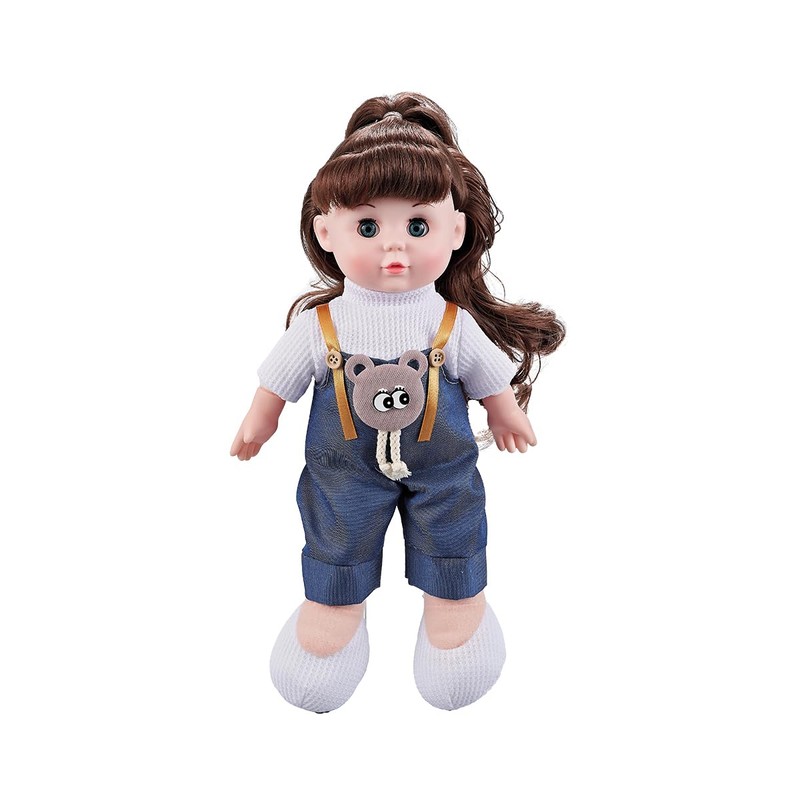 Fuwraixis Musical Doll with Moving Eyes, Makes 3 Types of