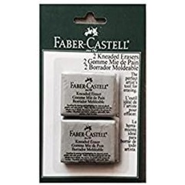 Faber-Castell Large Kneaded Eraser (2 Eraser Pack)