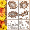 6Pcs Extra Large Reusable Flower Template, Useful Wall Stencils Supplies