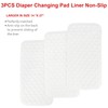 Pack of 3 Baby Changing Mats, Reusable, Washable, Non-Slip, Soft,