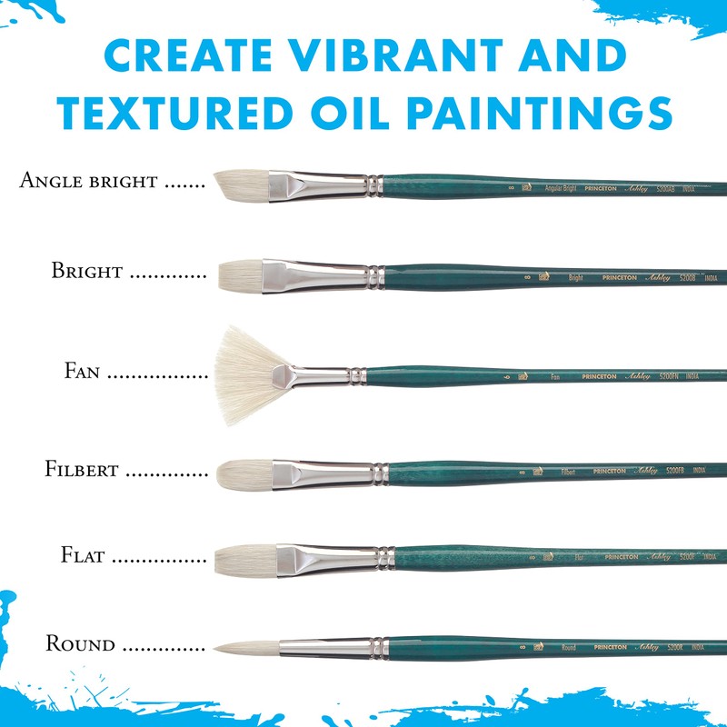 Princeton 5200 – Compartments Paint Brush – Natural – 6