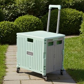 Sturdy Large Folding Shopping Cart / Hand Truck for Groceries Camping