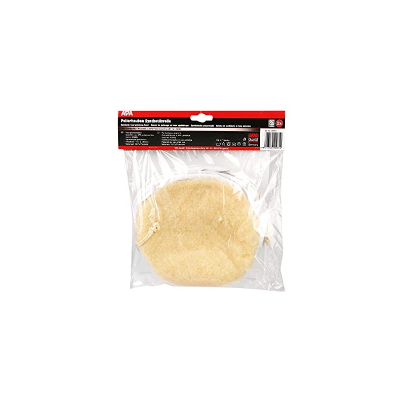 APA 20981 Polishing Bonnet Polishing Attachment Synthetic Wool for Diameter