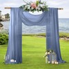 SiinvdaBZX 2 Panels Wedding Arch Draping Fabric 30" x 20Ft