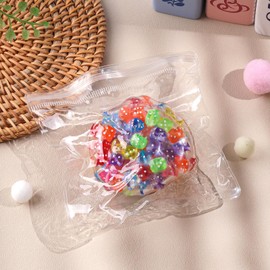 Anboor Handmade Stress Balls, Stress Relief Squeeze Ball for Hands White Noise Meditation Improve Focus for Adults Women Men （Dice ball）