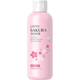 Hydrating Toner Cherry Blossom Face Toner Dry, Sensitive Skin Moisturizing Water, Large Bottle Facial Pore Care - Smooth Fine Lines, Nourishing Radiance (160ml/5.63fl.oz)