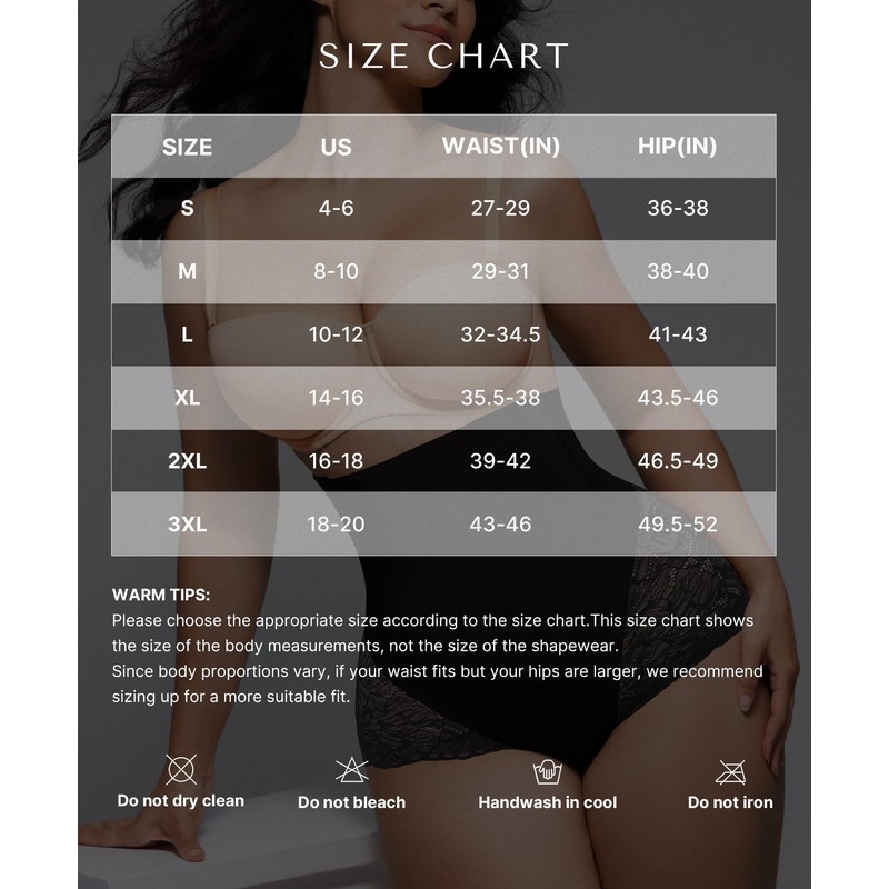 SHAPELLX Shapewear for Women Tummy Control Brief High Waisted Body