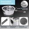 Hehinton Professional Double Boiler Pot 1200ML/40.6OZ, 304 Stainless Steel Chocolate