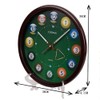 OSTAR Big Large Billiard Pool Ball Wall Clock, Battery Operated,