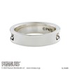 White Clover PNT-R001SV Snoopy Peanuts Ring, 925 Silver, Oxidized, No.
