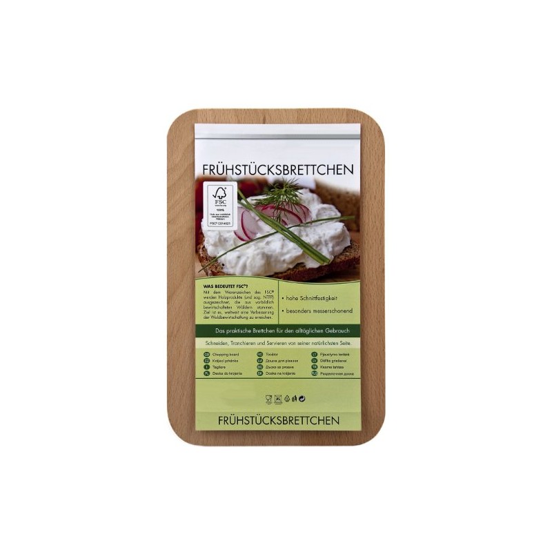 FABRIKSTORES GmbH Wooden Breakfast Board with Engraving "Papa ist der