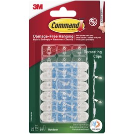 Command 17026H-AW Decorative Pegs for Outdoor Use, Transparent, One Size