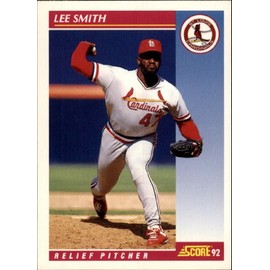 1992 Score Baseball Card #630 Lee Smith