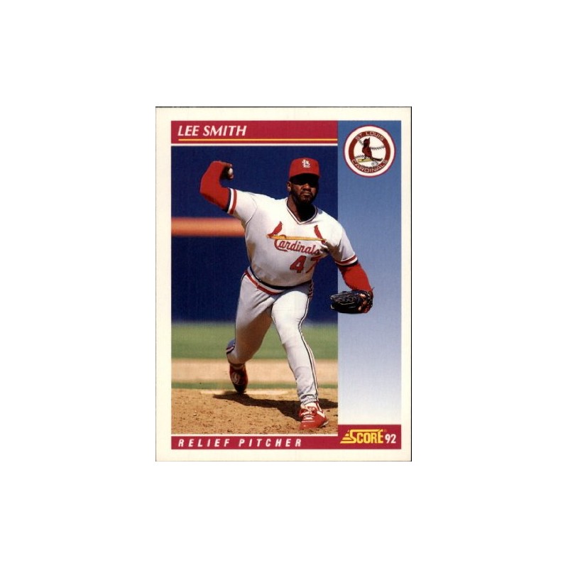 1992 Score Baseball Card #630 Lee Smith