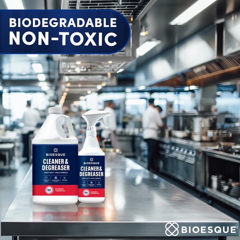 Bioesque Heavy Duty Multi-Surface Cleaner & Degreaser Concentrated Professional Formula,