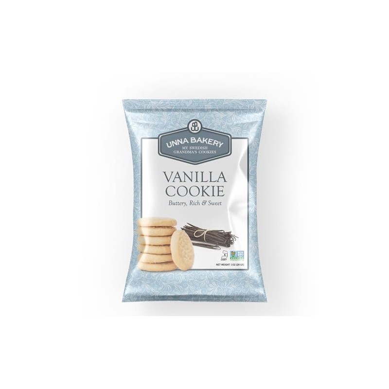 Butter Cookies by Unna Bakery, 5.5 oz (Vanilla, 6)