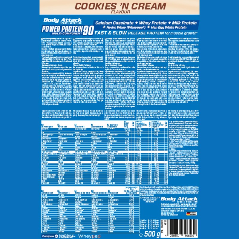 Body Attack Power Protein 90 - Low Fat - 85%