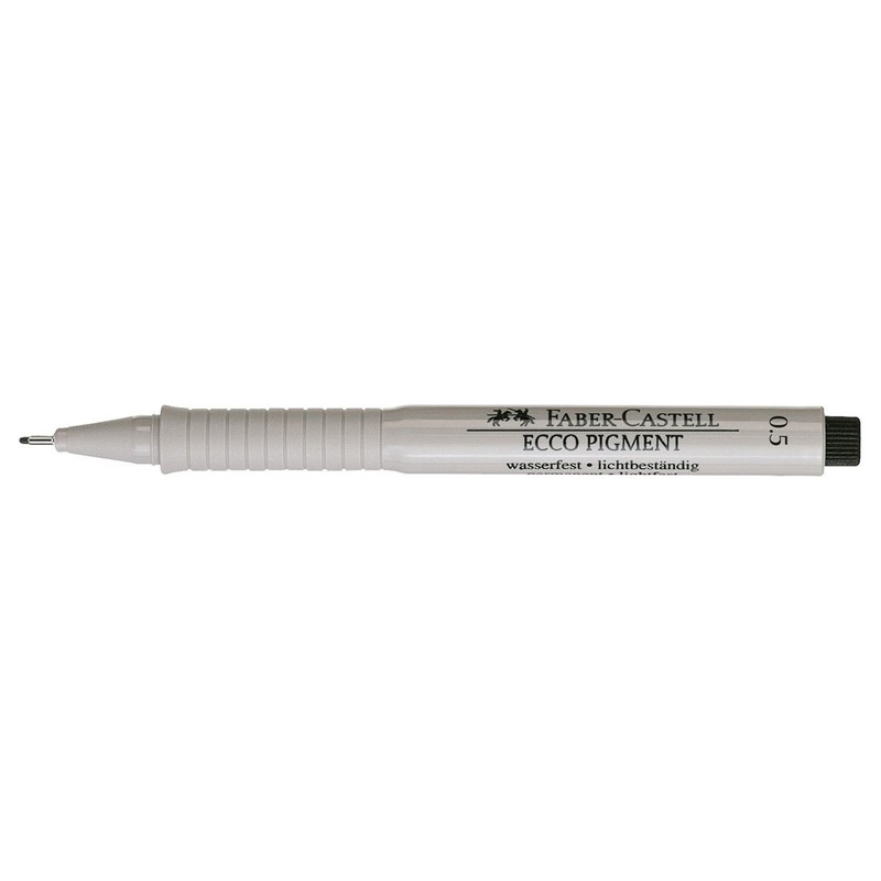 Faber Castell 166599 0.5 mm Ecco Pigment Fibre-Tip Pen -