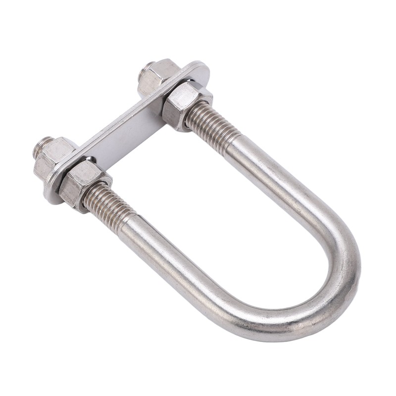 12x130mm Marine Bow Stern Eye U Bolt with Adjustable Screw