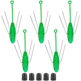 5pcs Sputnik Sinkers Saltwater Surf Fishing Weights Long Tail Casting Sinkers Lead Fishing Sinkers Weights for Ocean & Beach Casting (3oz)