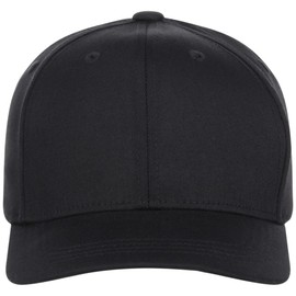 Lids Youth All Star Stretch Fitted Curved Bill Baseball Cap (Black, Stretch)