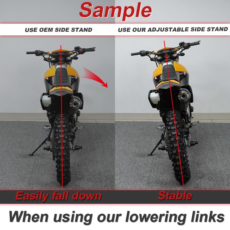 Xitomer 3'' Adjustable Kickstand Sidestand Fit for Versys-X 300 2017-2025,