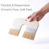 Limewash Paint Brush Natural Bristle – 4 Inch Wide U-Shaped