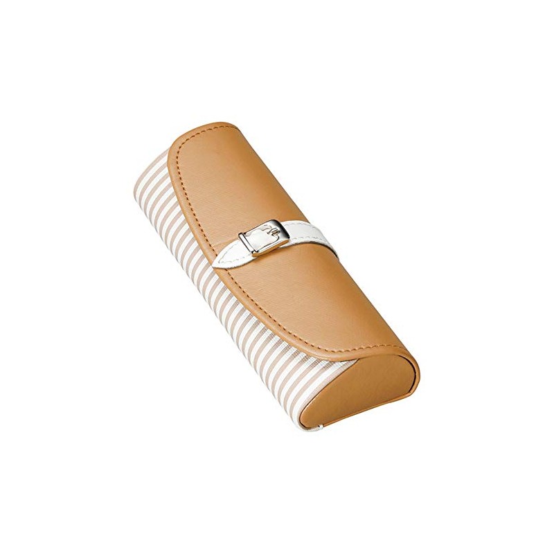 Meigan 22167 Belt, Stylish, Leather, Faux Leather, Glasses Case, Brown,