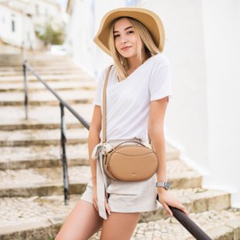 Kattee Designer Leather Crossbody Bags for Women, Shoulder Handbags & Small Top-handle Purses Cross Body Bag for Woman Trendy