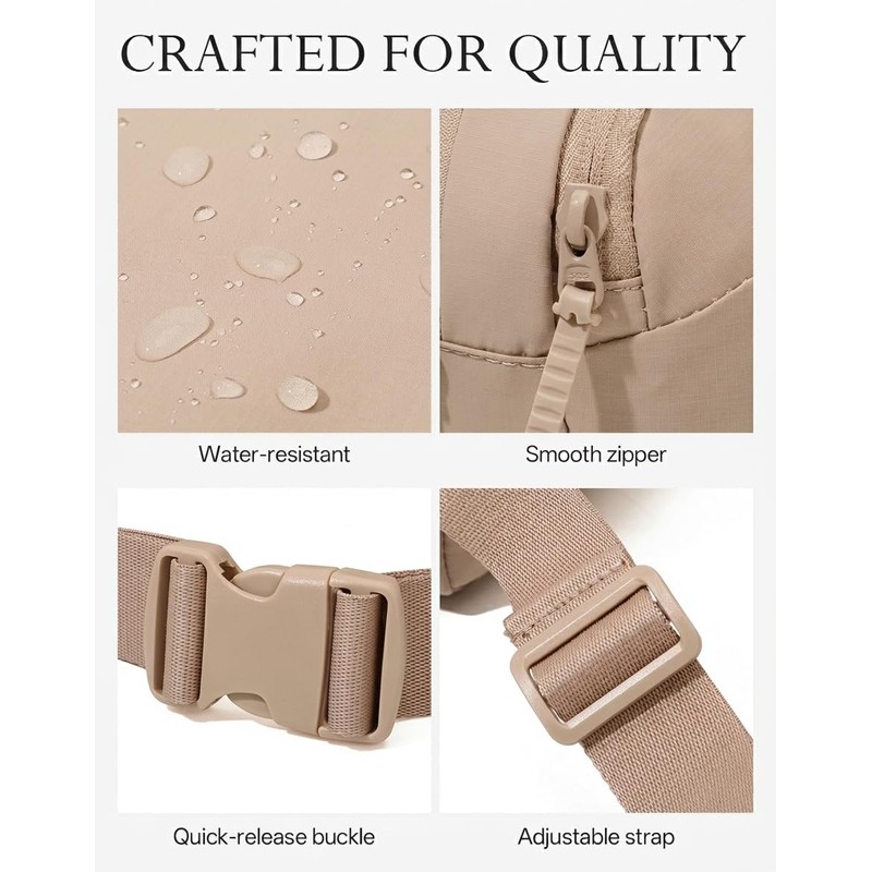 Small Crossbody Bag for Women Men, Fanny Pack Sling Bag