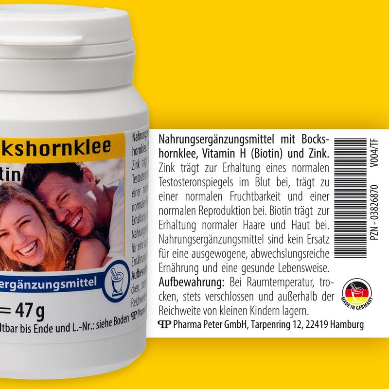 Pharma-Peter Fenugreek + Biotin Capsules, 60 Capsules