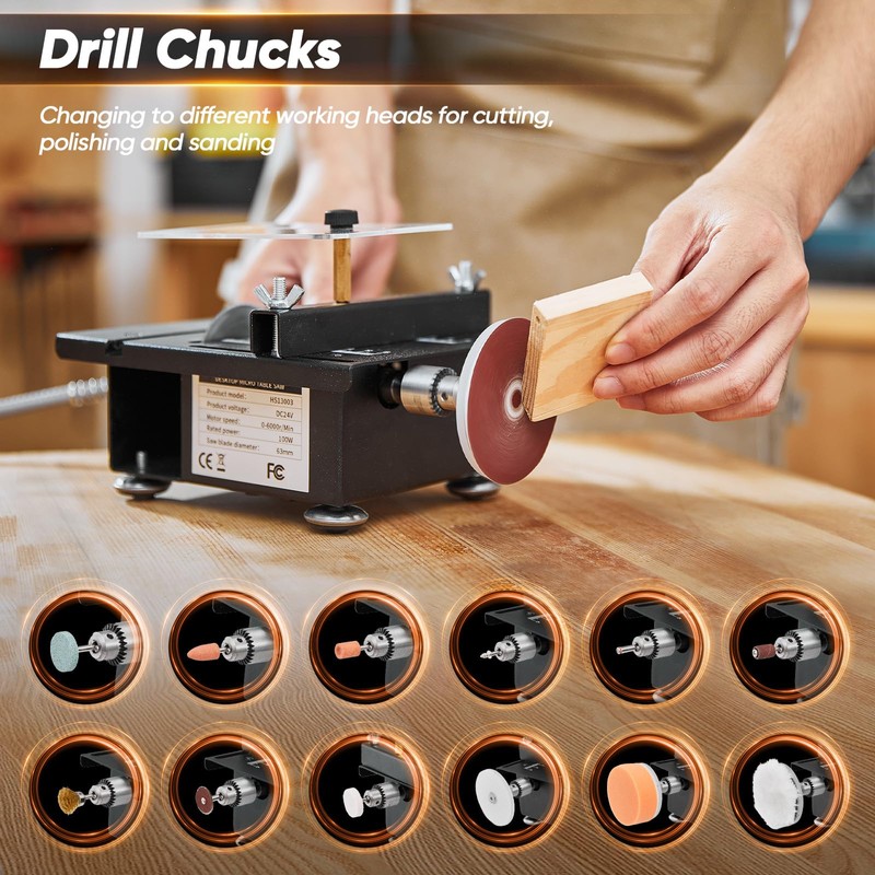 Saker Mini Multi-Functional Table Saw,Mini Table Saws for Crafts,Portable Mini